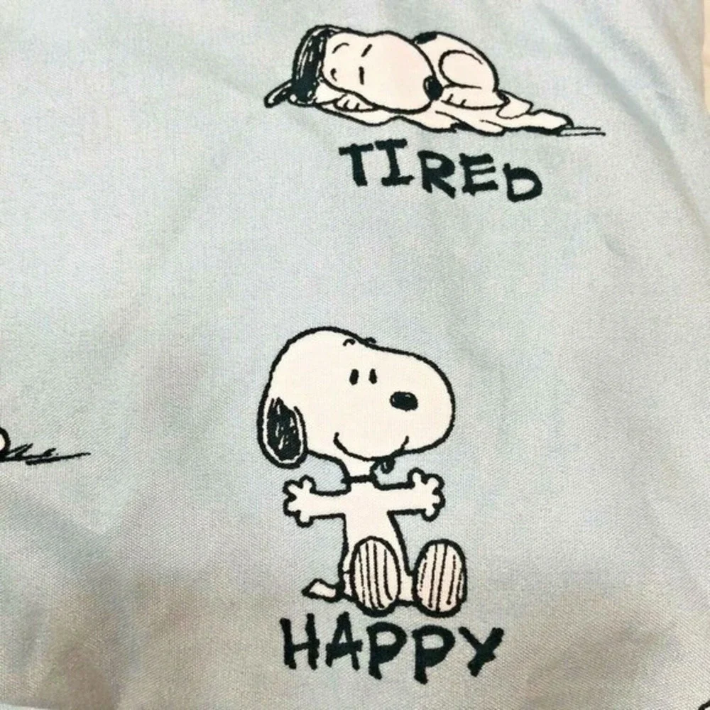 Peanuts Snoopy Berkshire Twin Fitted Sheet‎ 2 Pillow Cases Set Emotions Teen